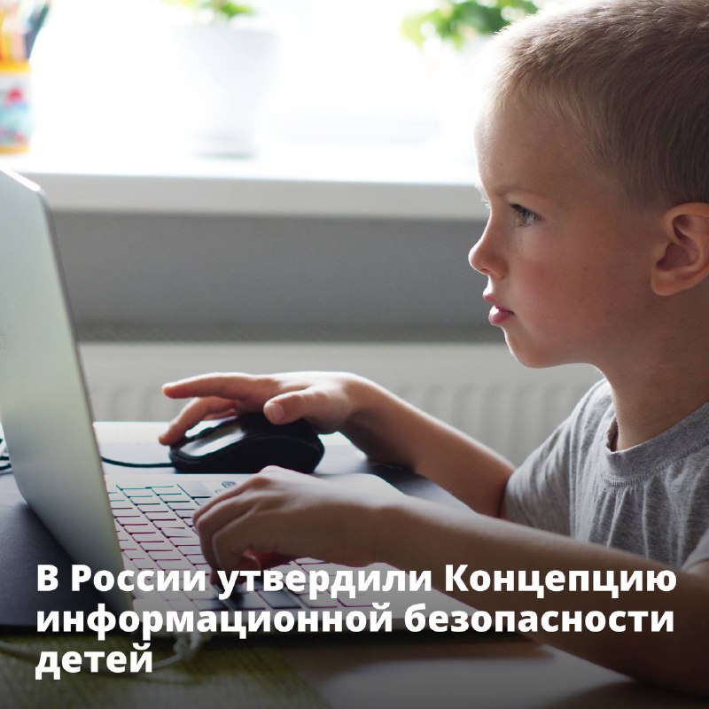 В России утвердили Концепцию информационной безопасности детей